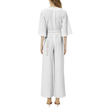 Load image into Gallery viewer, Dolman Sleeve Belted Wide Leg Jumpsuit
