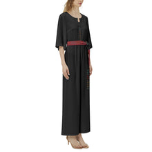 Load image into Gallery viewer, Dolman Sleeve Belted Wide Leg Jumpsuit
