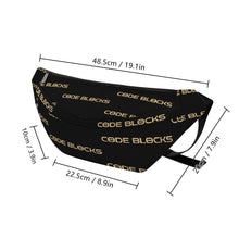 Load image into Gallery viewer, Printed + Embroidered Large Fanny Bag
