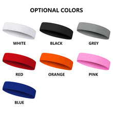 Load image into Gallery viewer, Embroidered Custom Logo Sports Headband
