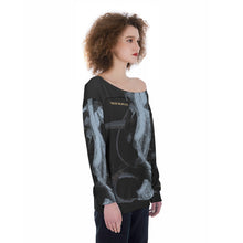 Load image into Gallery viewer, All-Over Print Oversized Women&#39;s Off-Shoulder Sweatshirt
