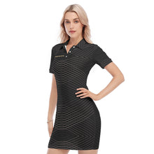 Load image into Gallery viewer, All-Over Print Women&#39;s Polo Collar Dress
