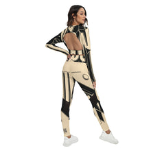 Load image into Gallery viewer, All-Over Print Women&#39;s Sport Set With Backless Top And Leggings
