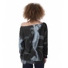 Load image into Gallery viewer, All-Over Print Oversized Women&#39;s Off-Shoulder Sweatshirt
