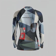 Load image into Gallery viewer, All-Over Print Raglan Women&#39;s Cycling Jersey With Long-Sleeve
