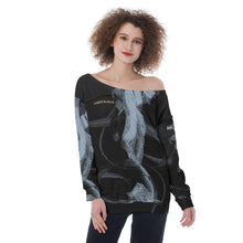 Load image into Gallery viewer, All-Over Print Oversized Women&#39;s Off-Shoulder Sweatshirt
