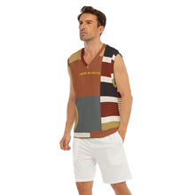 Load image into Gallery viewer, All-Over Print Men&#39;s Imitation Knitted V-neck Vest
