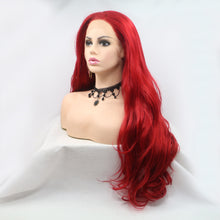 Load image into Gallery viewer, 13*3&quot; Lace Front Wigs Synthetic Long Wavy 24&quot; 130% Density
