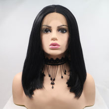 Load image into Gallery viewer, 13*3&quot; Lace Front Wigs Synthetic Mid-length Straight 12&quot; 130% Density
