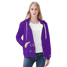 Load image into Gallery viewer, Women&#39;s All Over Print Zip Hoodie
