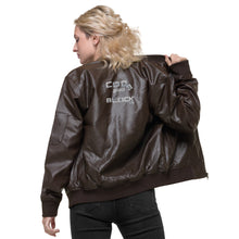 Load image into Gallery viewer, Leather Bomber Jacket
