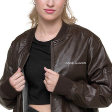 Load image into Gallery viewer, Leather Bomber Jacket
